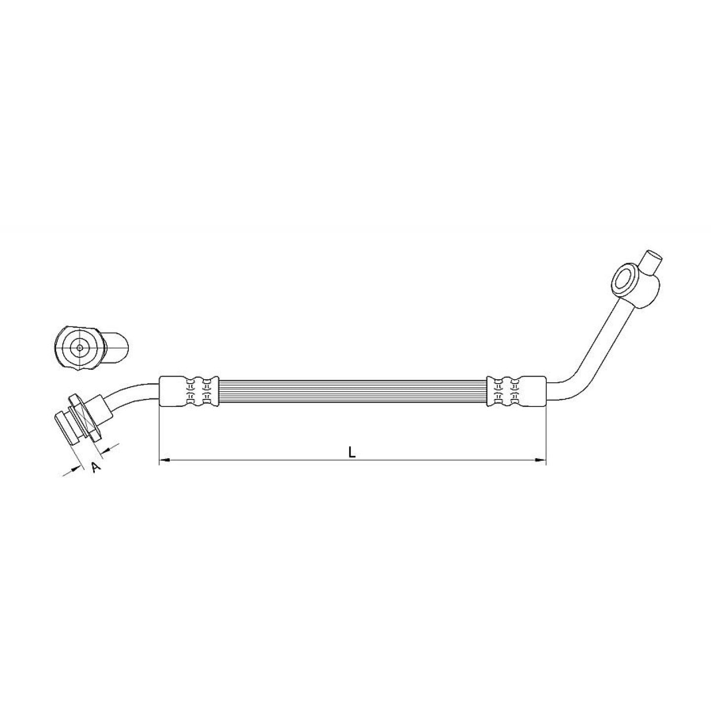 Bremseslange METZGER 4112533