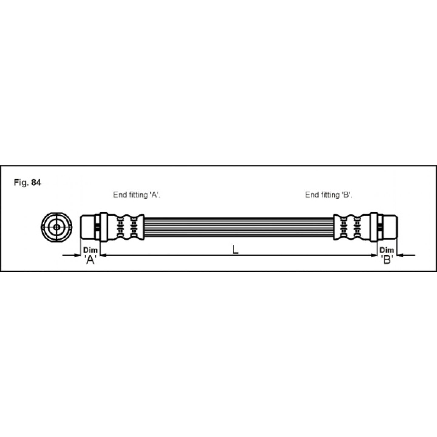 Bremsschlauch METZGER 4112829