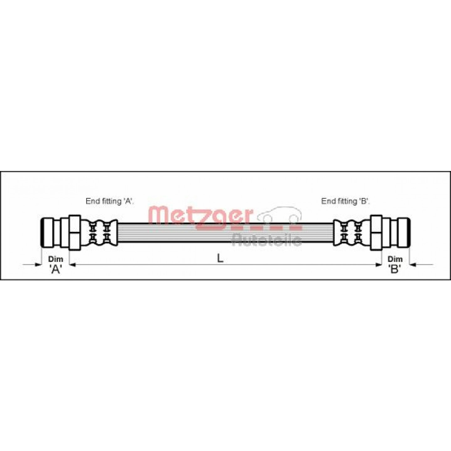Bremseslange METZGER 4113287