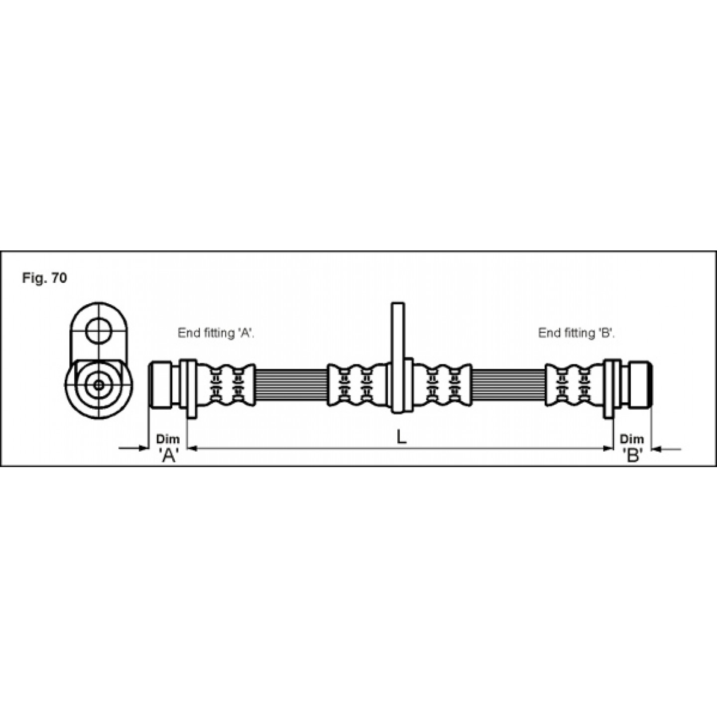 Bremsschlauch METZGER 4113290