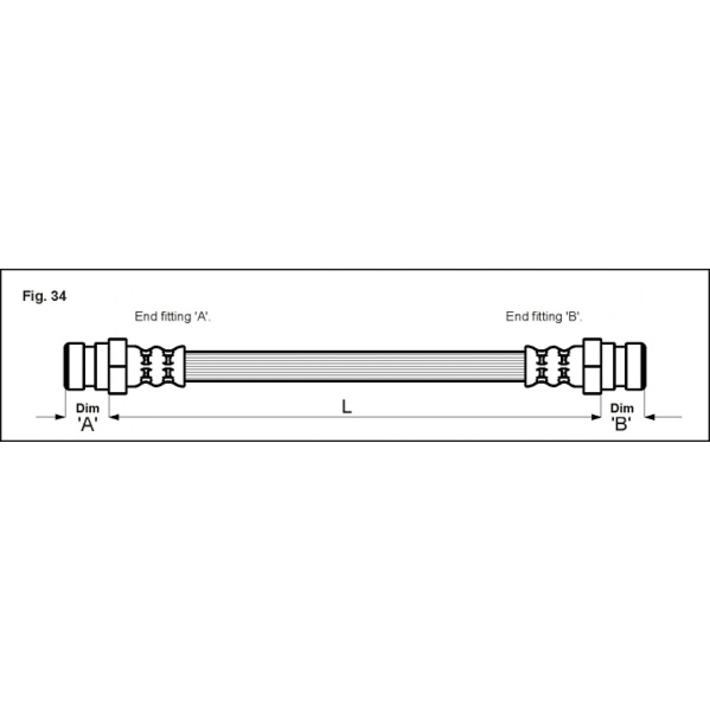 Bremseslange METZGER 4114707