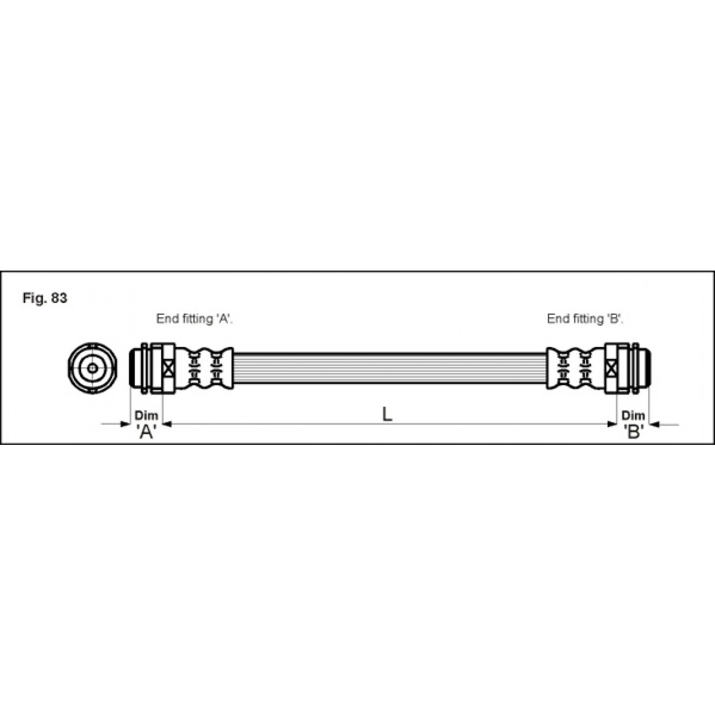 Bremsschlauch METZGER 4114798