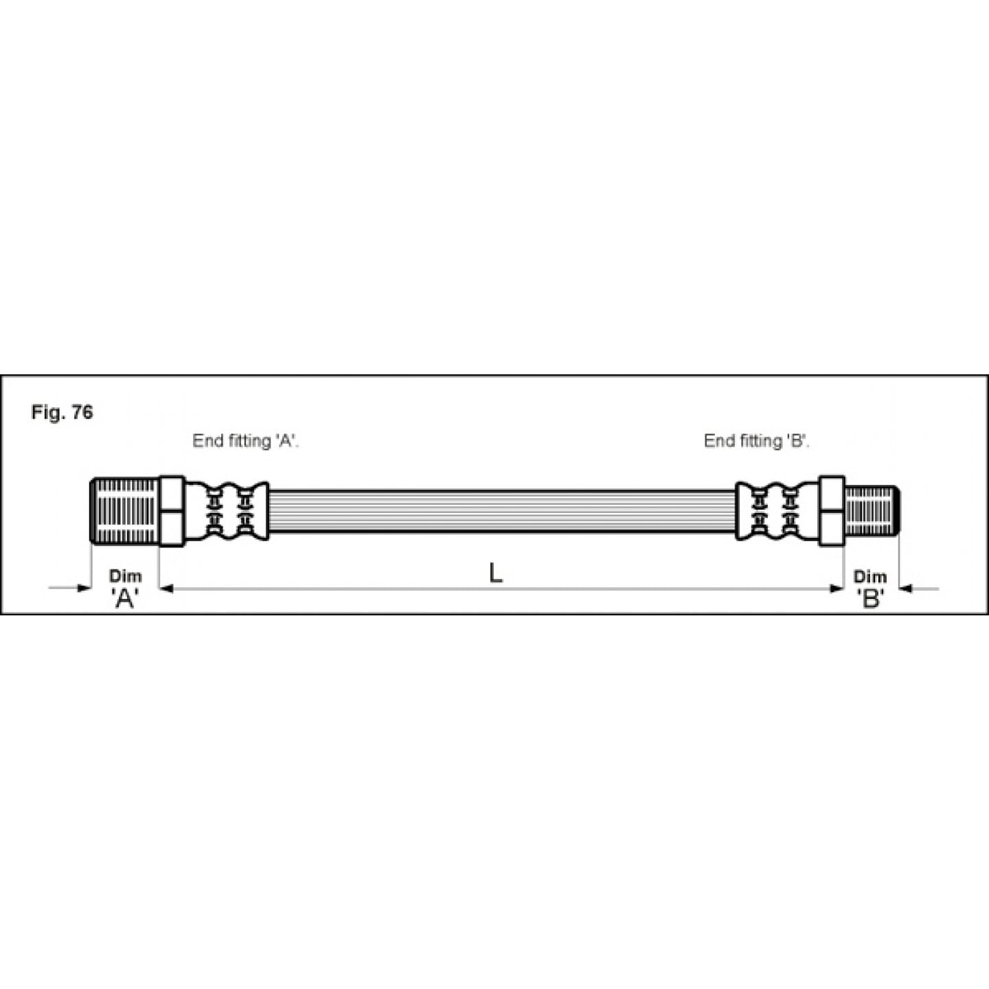 Bremseslange METZGER 4115148