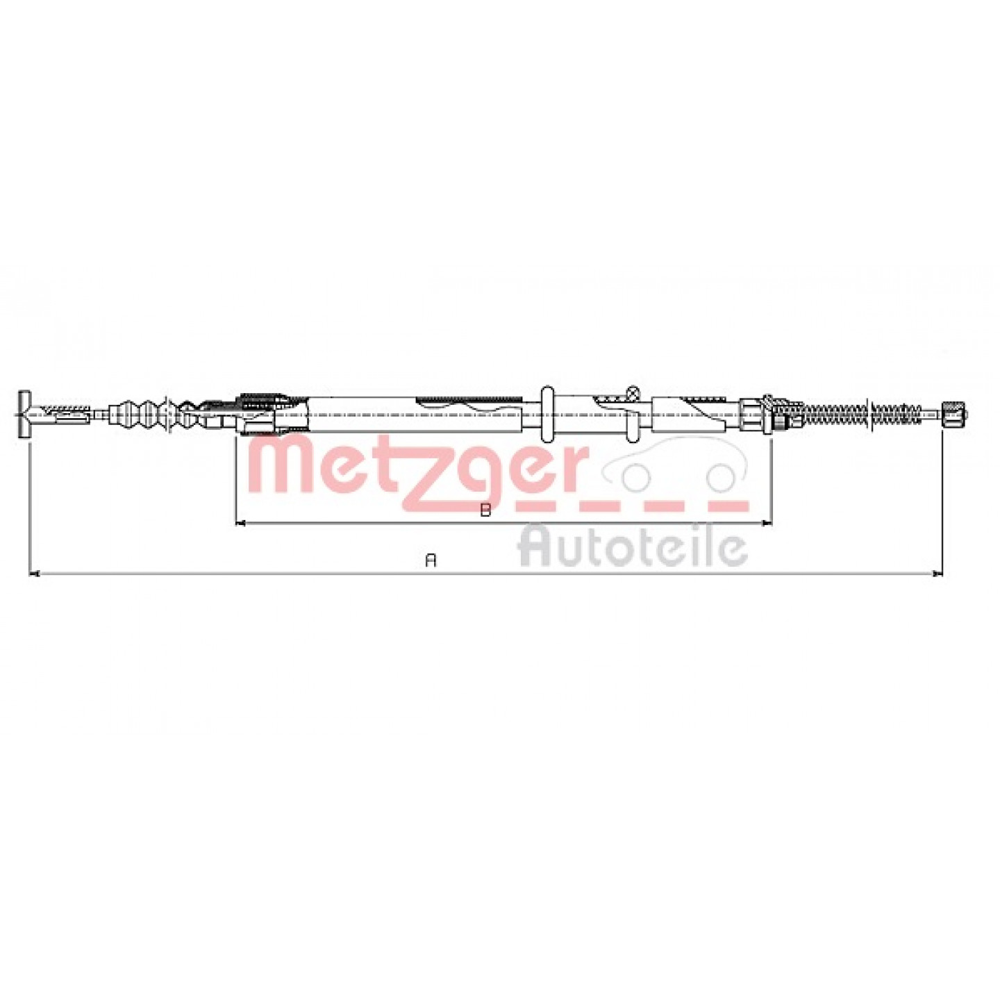 Kabel, Feststellbremse METZGER 631.10