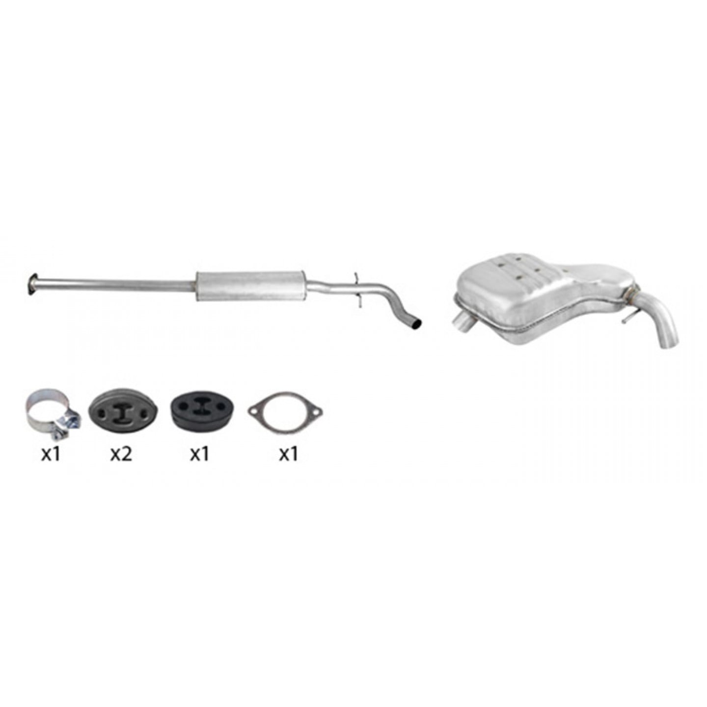 Udstødningssystem Professional Parts 254368060