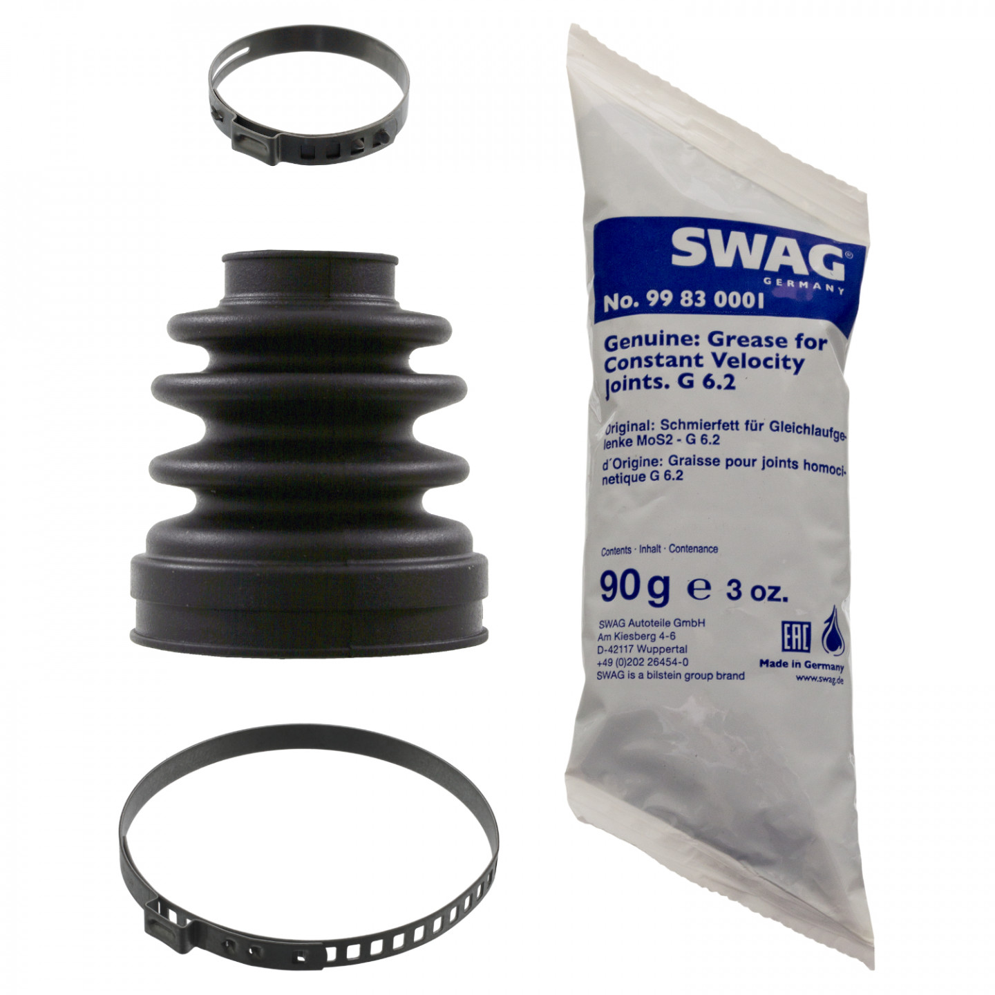 Faltenbalgsatz, Antriebswelle SWAG 62 92 2017