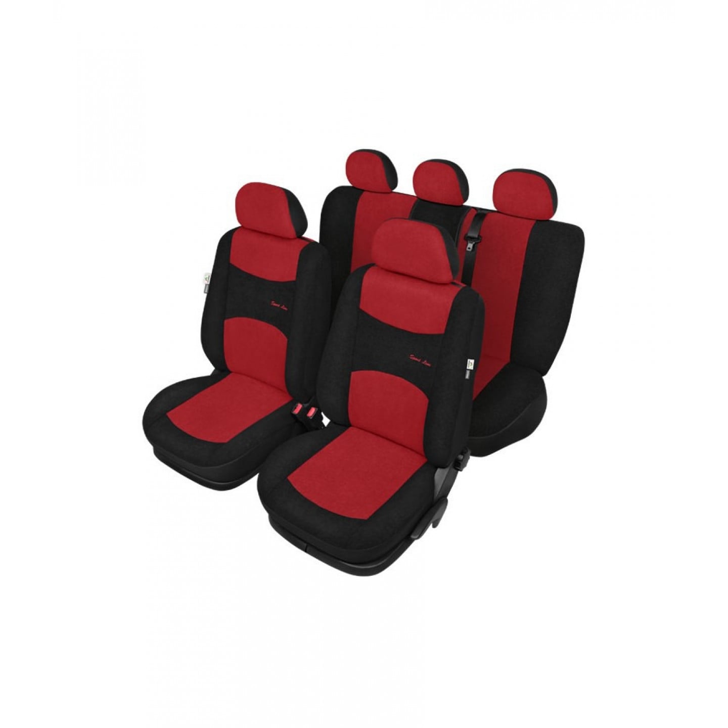Betræk til bilsæde KEGEL-BLAZUSIAK Sport line fit black red front & rear