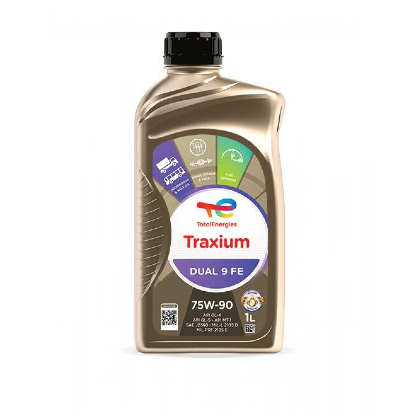 Transmission Oil TOTAL 75W90 DUAL FE 9 TRANSMISSION 1L - Trodo.com
