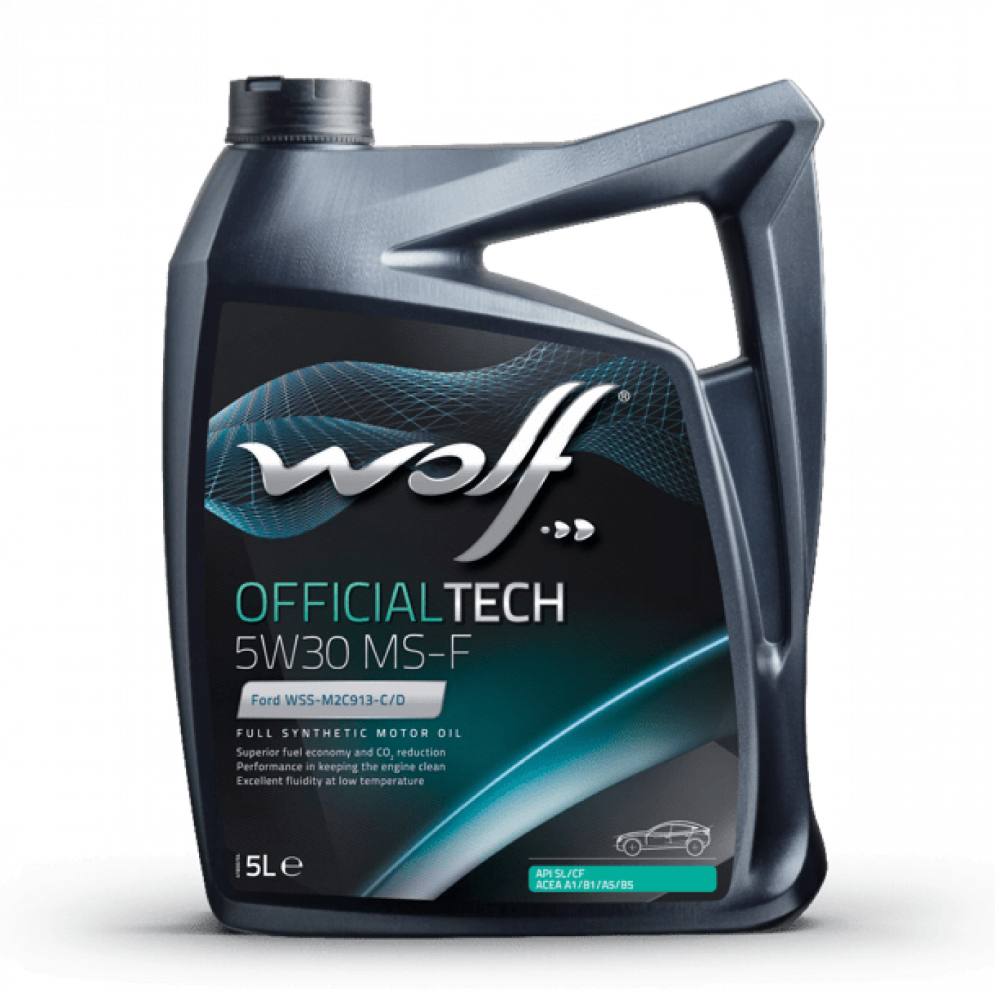 Motoreļļa WOLF OFFICIALTECH 5W30 MS-F 5L - Trodo.lv