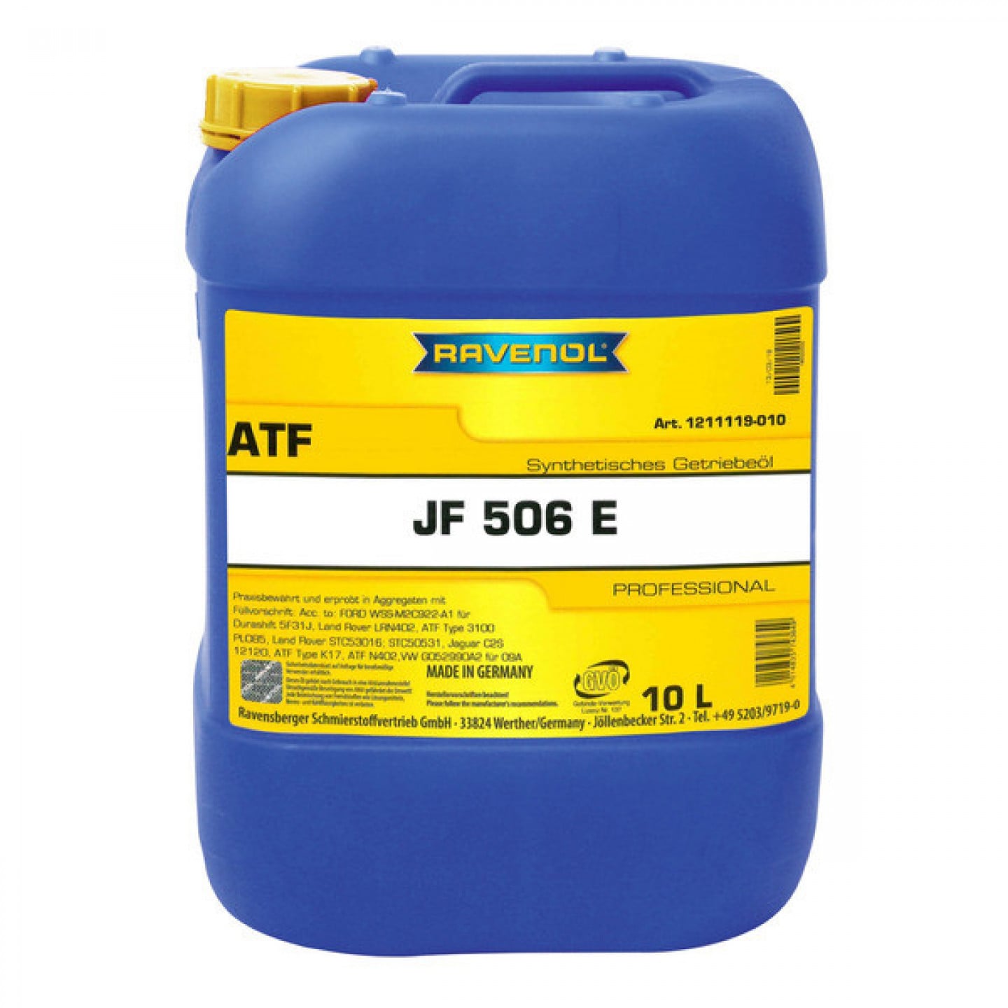 Automatický převodový olej RAVENOL ATF JF506E 10L