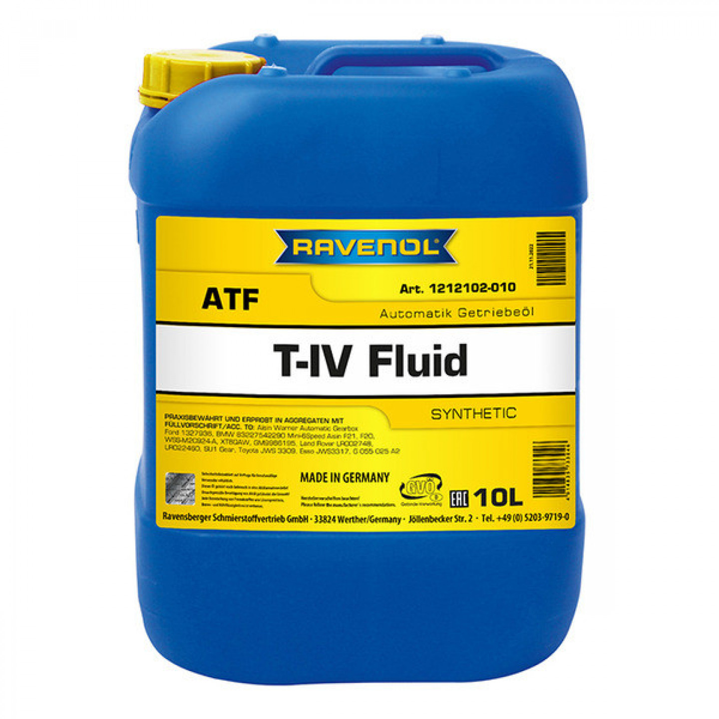 Automatic Transmission Oil Ravenol Atf T Iv Fluid L Trodo Com