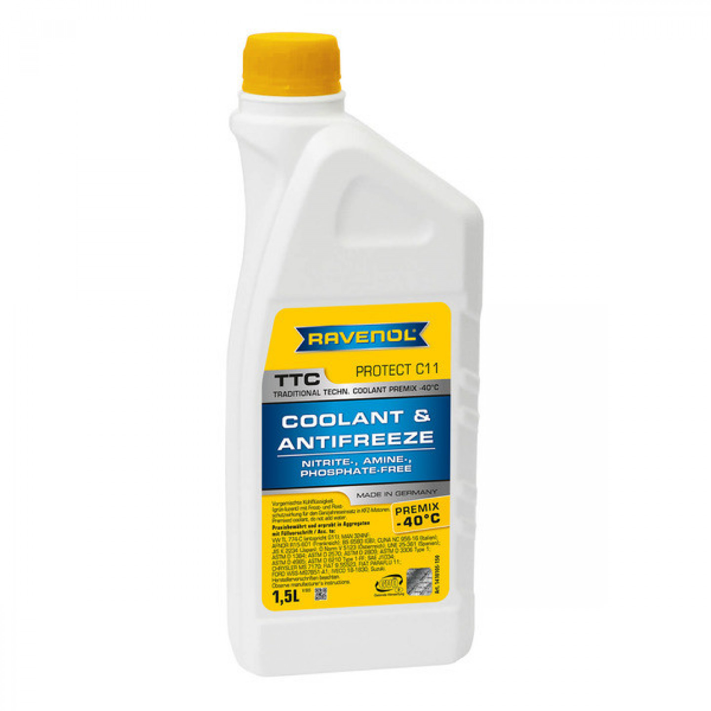 Nemrznoucí kapalina RAVENOL TTC Protect C11 Premix 1.5L