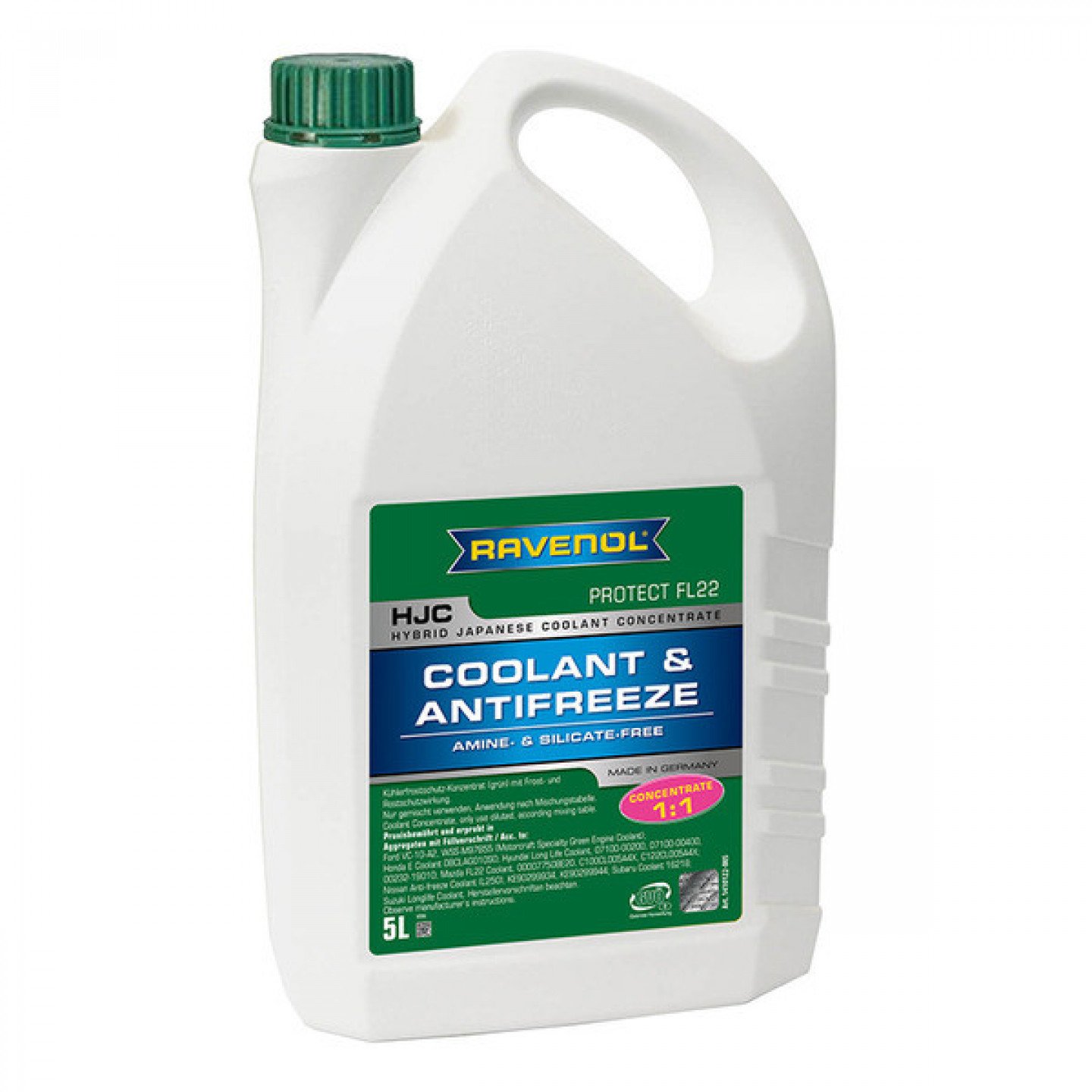 Antifrīzs RAVENOL HJC Protect FL22 Concentrate 5L - Trodo.lv