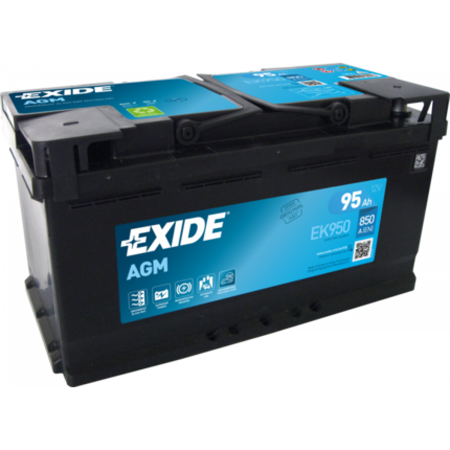 Аккумулятор EXIDE AGM EK950 95AH 850A - Trodo.lv