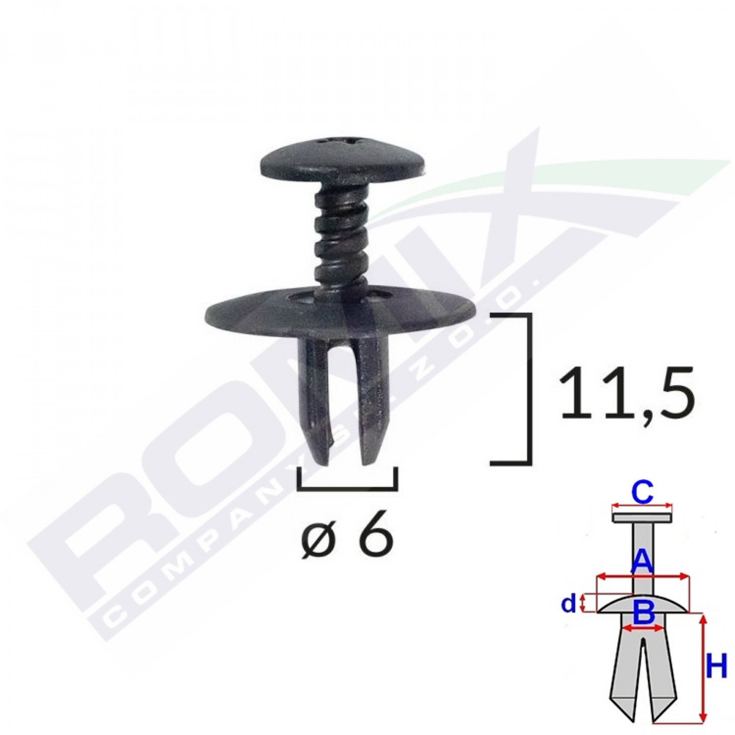 Grampos de guarnição ROMIX C10130 BMW, MINI