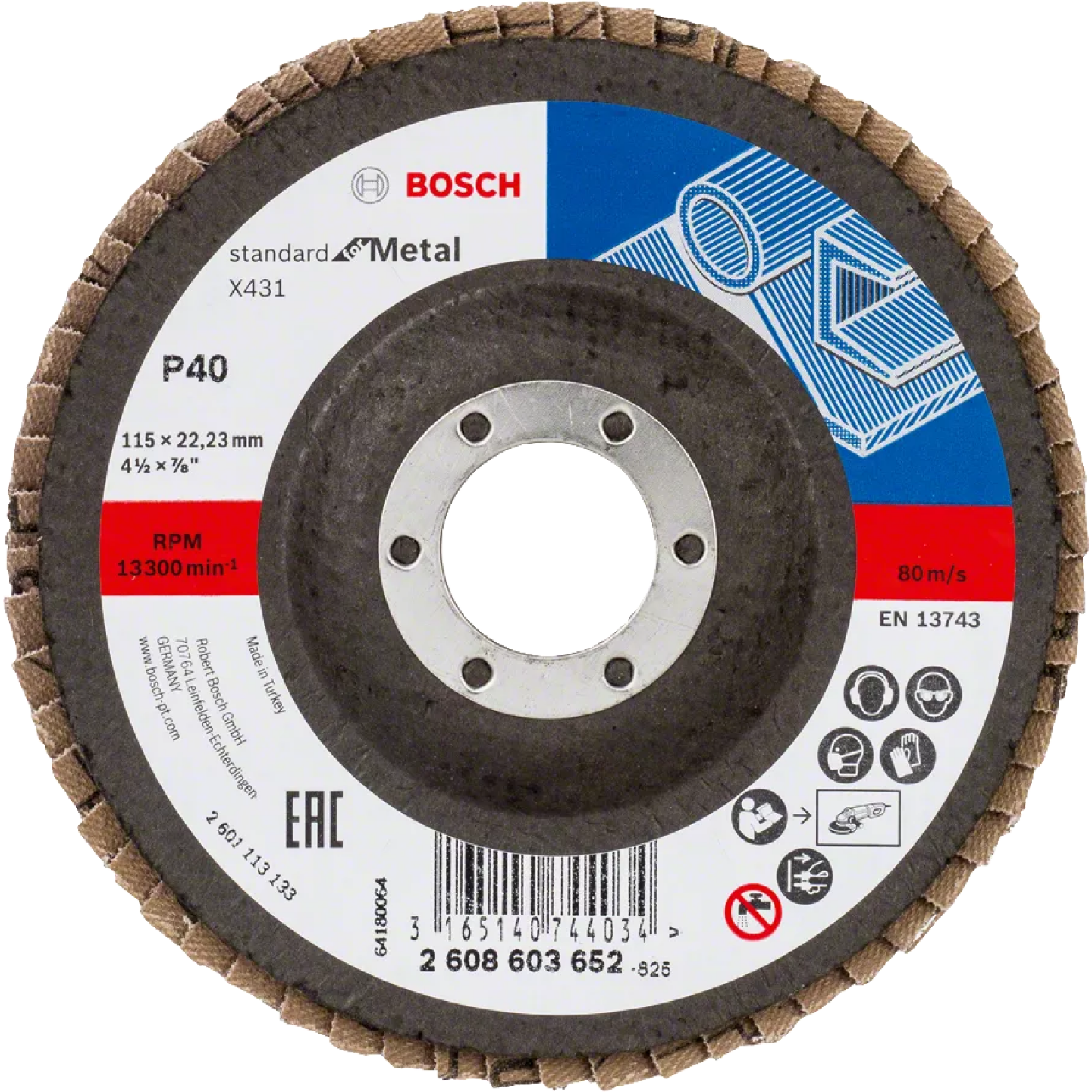 Brusný kotouč, úhlová bruska BOSCH 2608603652