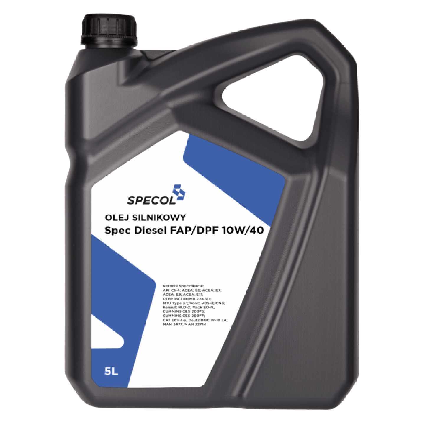 Óleo do motor SPECOL Spec Diesel FAP-DPF 10W40 5L