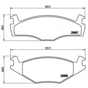 ATE 13046070592 Set Pastiglie Freno A Disco - Qualità Originale Per Volkswagen