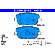 Kit de plaquettes de frein, frein à disque 13.0460-2740.2 ATE