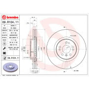 Brake Disc BREMBO 09.R104.11- Trodo.com