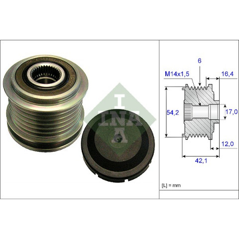 Alternator Freewheel Clutch INA 535 0181 10