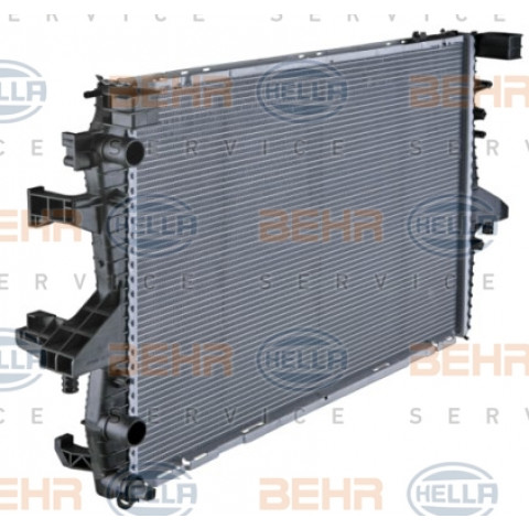 Radiatore, Raffreddamento motore HELLA 8MK 376 754-461 Alette di