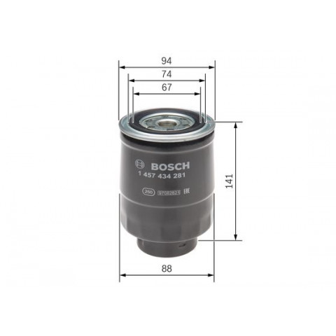 1x original Bosch oil filter oil filter oil filter engine filter // 0 986  452 04