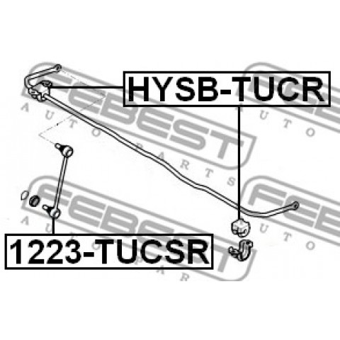 Stabiliser Mounting FEBEST HYSB-TUCR