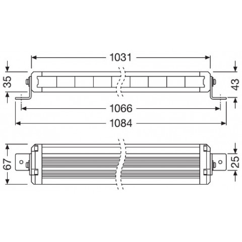 OSRAM Frontscheinwerfer LEDDL120-CB SM LEDriving® LIGHTBAR VX1000