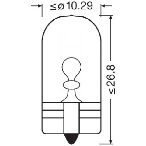Bulb, indicator OSRAM 2825CBN-02B