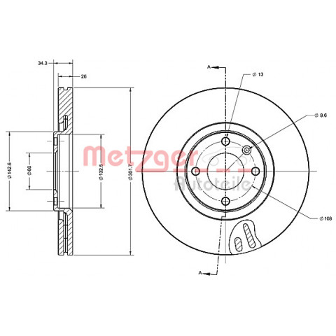 2 disques de frein avant Eurobrake 5815201938