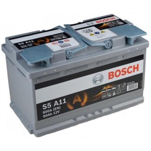 0 092 S5A 110 BOSCH S5 A11 S5 Batterie 12V 80Ah 800A B13 Batterie AGM