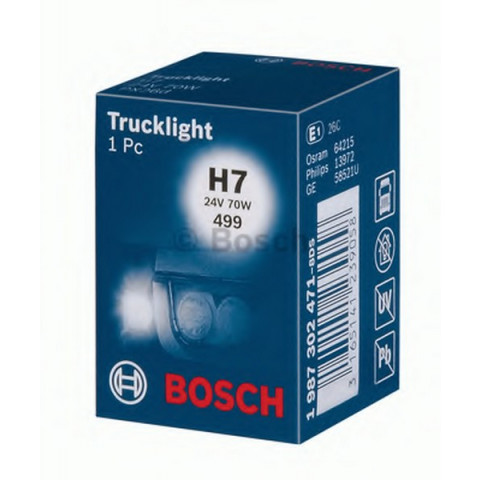 Halogen bulb BOSCH TRUCKLIGHT 24V H7 70W