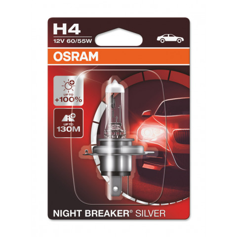 Halogen bulb OSRAM NIGHT BREAKER SILVER H4 60/55 W