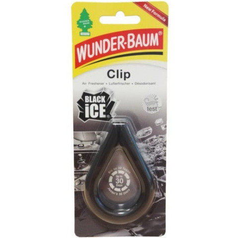 Air Freshener WUNDERBAUM CLIP BLACK ICE