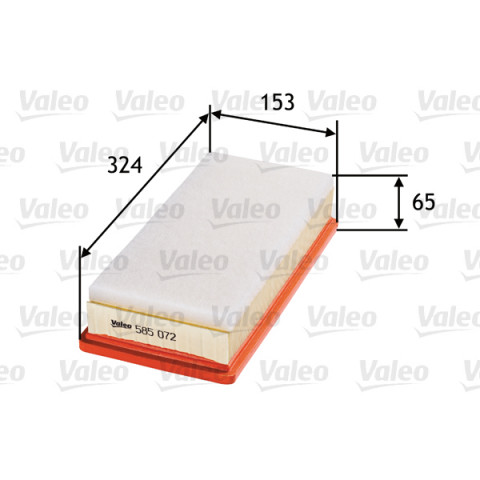 Valeo 585297 Filtro Aria Abitacolo – Combattiamo Inquinanti E Pollini (3 Livelli Di Filtrazione, 232x185x52 Mm)
