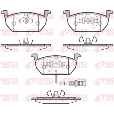 Brake Pad Set, disc brake REMSA 1601.01- Trodo.com