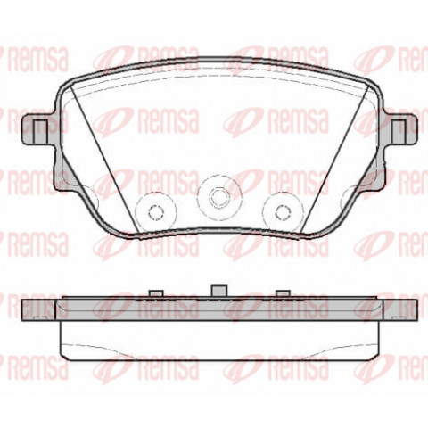 Brake Pad Set, disc brake REMSA 1838.00- Trodo.com