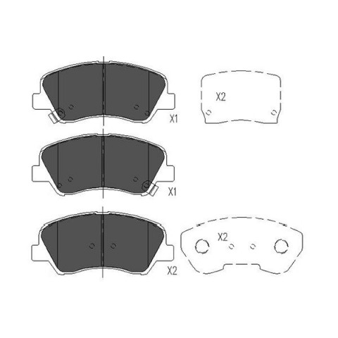 KBP-1001 KAVO PARTS Jogo de pastilhas para travão de disco com