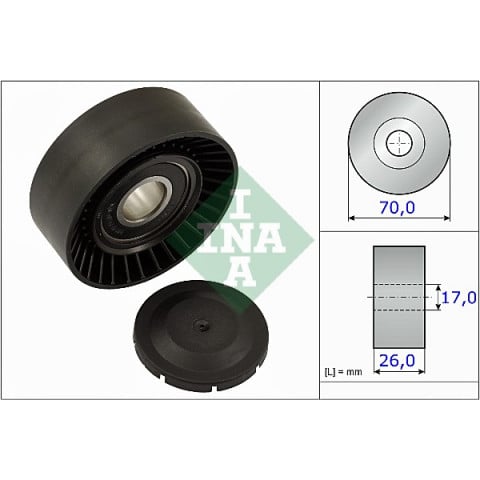 Tensioner Pulley, v-ribbed belt INA 531 0891 10