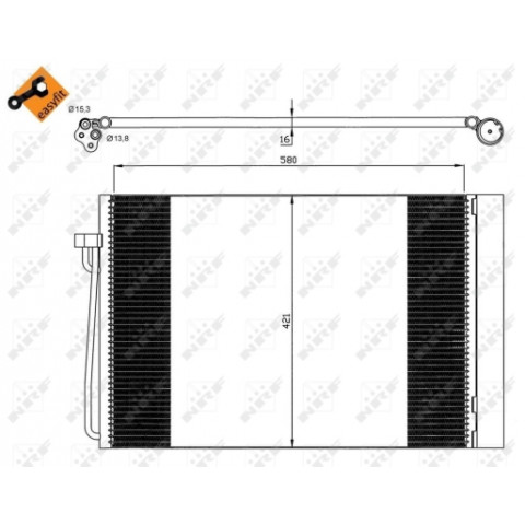 Condenser, air conditioning NRF 35537- Trodo.com