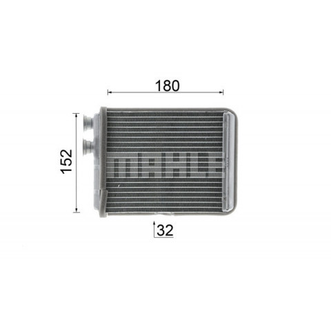 Heat Exchanger, interior heating MAHLE ORIGINAL AH 299 000P- Trodo.com