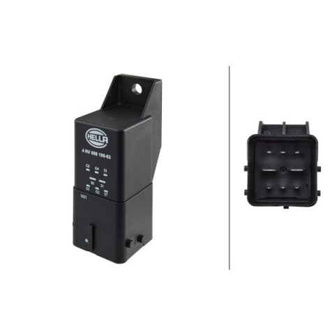 HELLA 4RV 008 188-661 Centralina Riscaldatore 12V 9A Per Candeletta - Compatibile Opel Insignia - 5