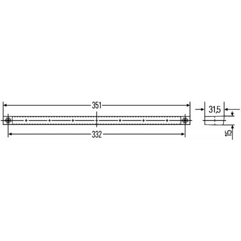 Auxiliary Stop Light Hella 2da 005 739-111- Trodo.com