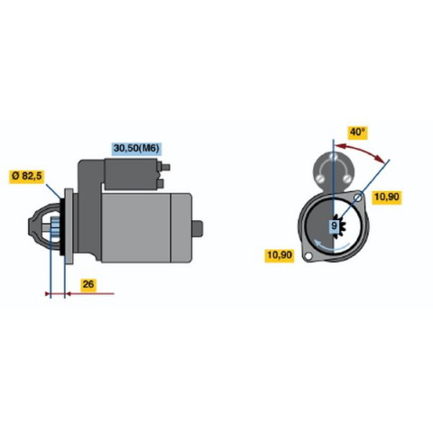 Starter BOSCH 0 001 223 016 Trodo