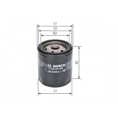 Oil Filter BOSCH F 026 407 085 Trodo