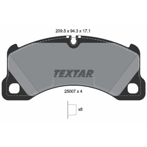 Buy Stampendous Textar W0133-1939174-TEX Disc Brake Pad Set with