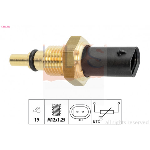 Sensor, oil temperature EPS 1.830.400- Trodo.com