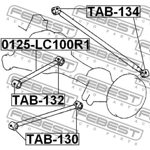 Track Control Arm FEBEST 0125-LC100R1