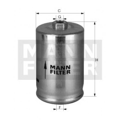 Auto-Dieselfilter  WK725 MANN-FILTER